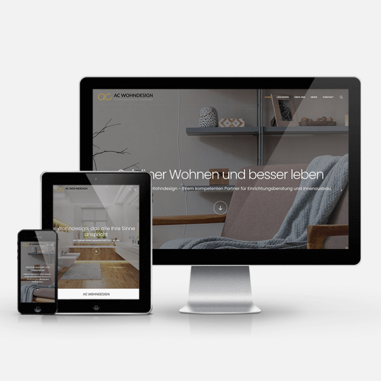 Website-Neugestaltung für AC Wohndesign