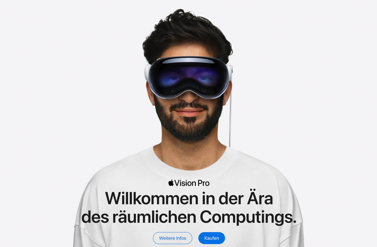 Was ist ein Hero Image? 1 Beispiel eines Hero-Images von Apple - Inspiras Webagentur Frankfurt am Main